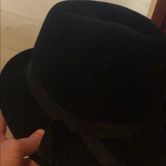Black felt fedora hat new - Picture 4 of 7